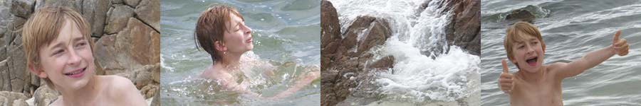 kraulen zwischen klippen