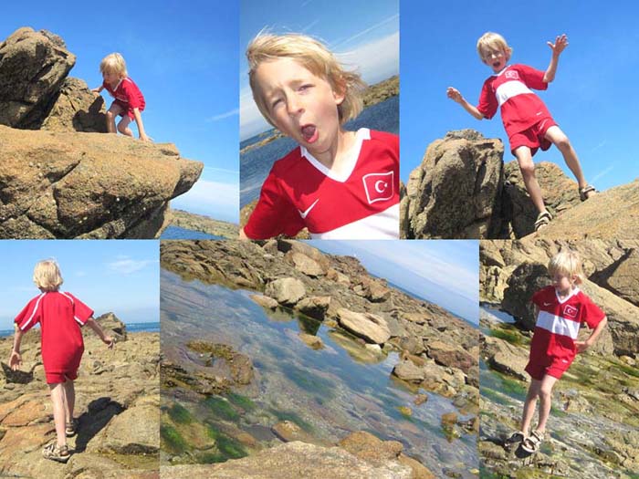 felsenklettern bei goury